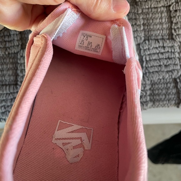 Vans Classic Slip On Checkerboard Pink & White US Women's 7. Gently used. - Picture 3 of 6